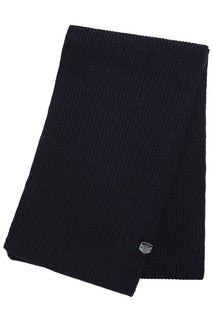 Weird Fish Stornoway Cosy Solid Scarf-Midnight