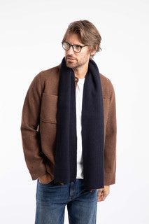 Weird Fish Stornoway Cosy Solid Scarf-Midnight