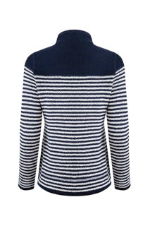 Weird Fish Juliet Eco 1/4 Zip Stripe Macaroni