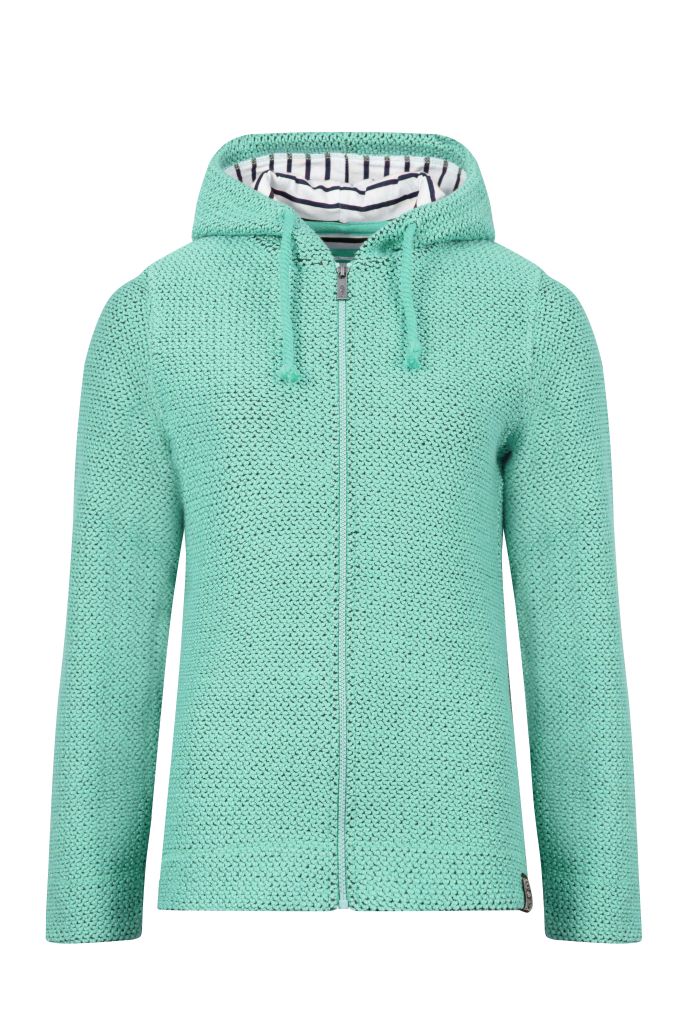 Weird Fish Chicoa Full Zip Macaroni Hoody-Applemint
