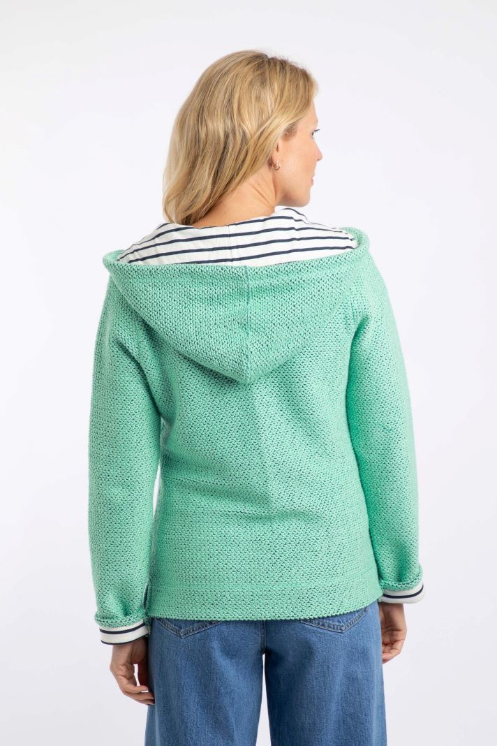 Weird Fish Chicoa Full Zip Macaroni Hoody-Applemint
