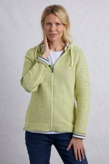 Weird Fish Chicoa Full Zip Macaroni Hoody-Celery