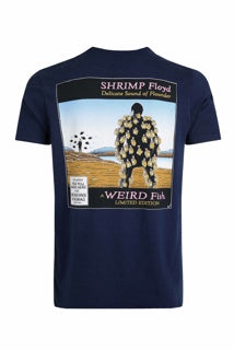 Weird Fish Artist T-Shirt- Shrimp Floyd/Navy