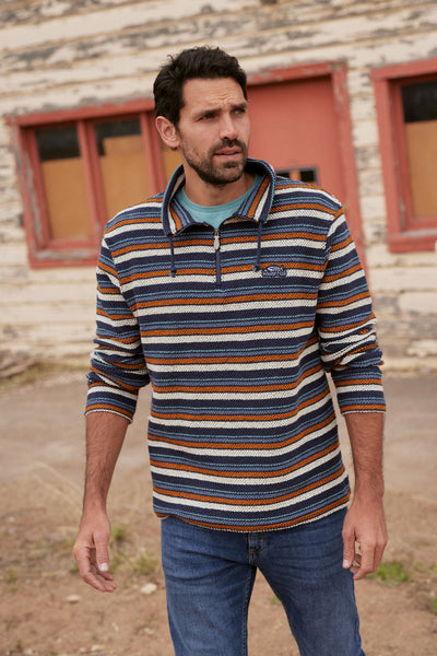 Oscar Eco 1/4 Zip Stripe Kierra Knit