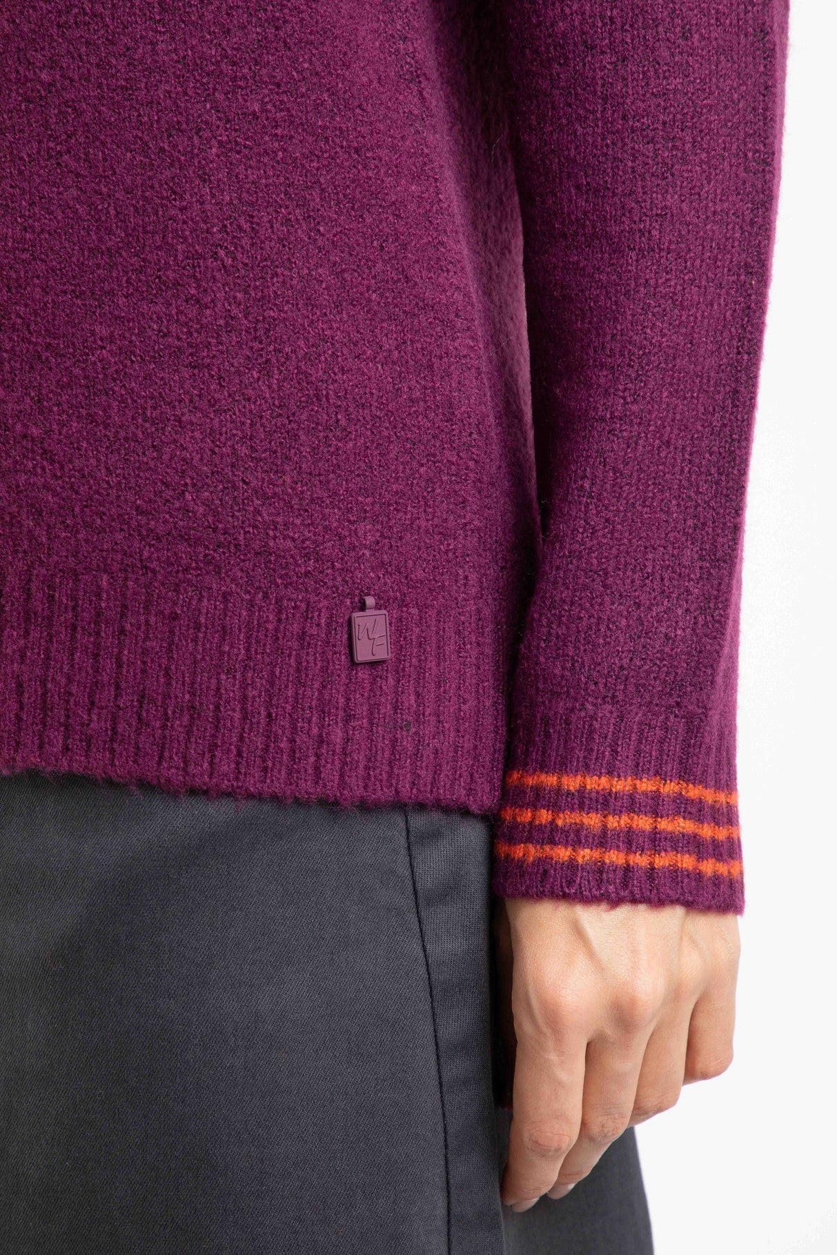 Weird Fish Dawkins Tipped Jumper Beet