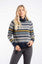 Weird Fish Annecy Eco Fair Isle Roll Neck Jumper m -Midnight