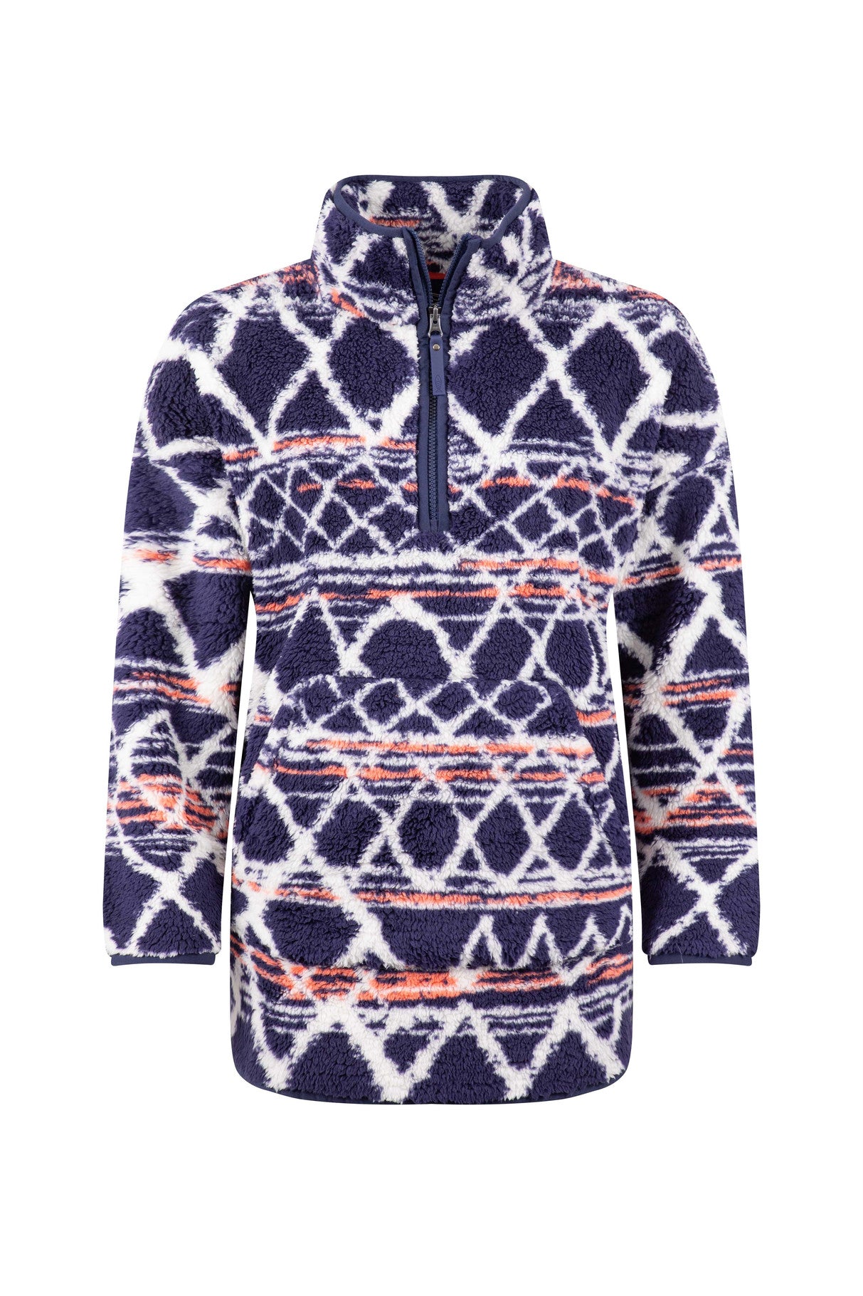 Weird Fish Pikard Borg Jacquard Pop Over Hoody