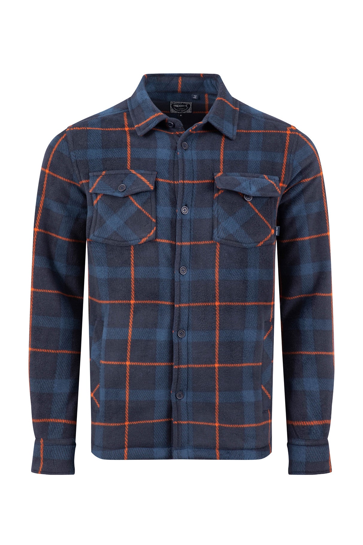 Weird Fish Tyburn Fleece Shacket Navy