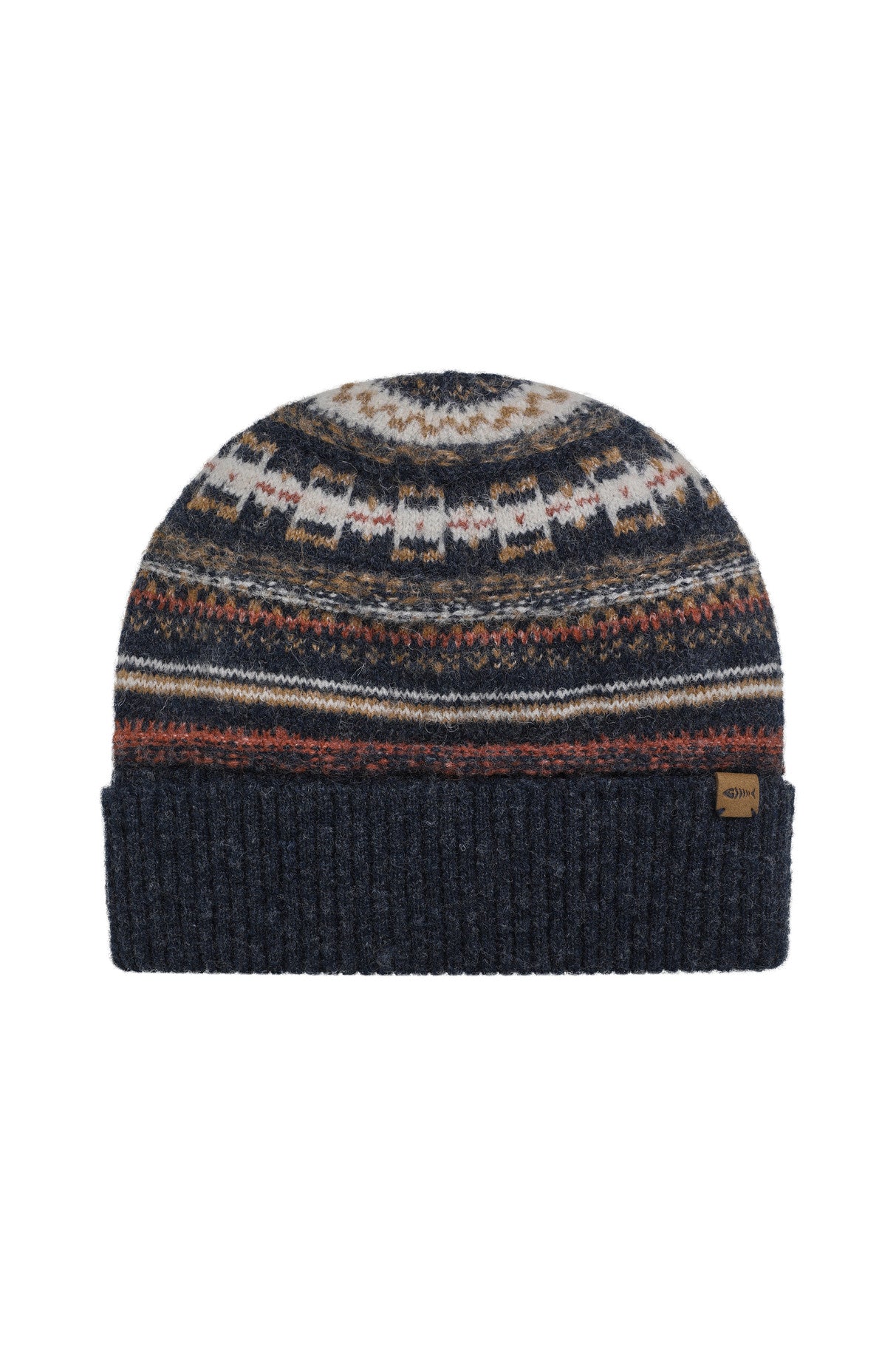 Weird Fish Rodi Fine Fair Isle Beanie Midnight