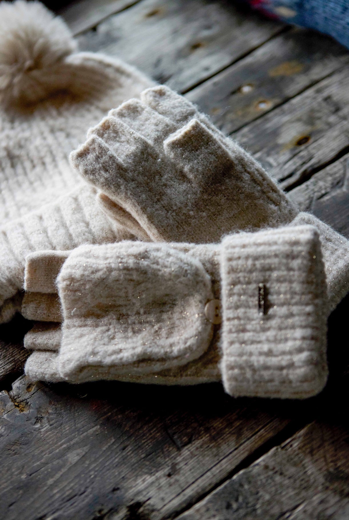 Weird Fish Cassell Eco Sparkle Fingerless Gloves