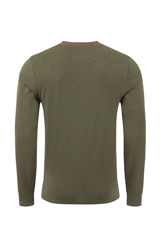 Weird Fish Fins Organic Cotton Long Sleeve Tee Fir