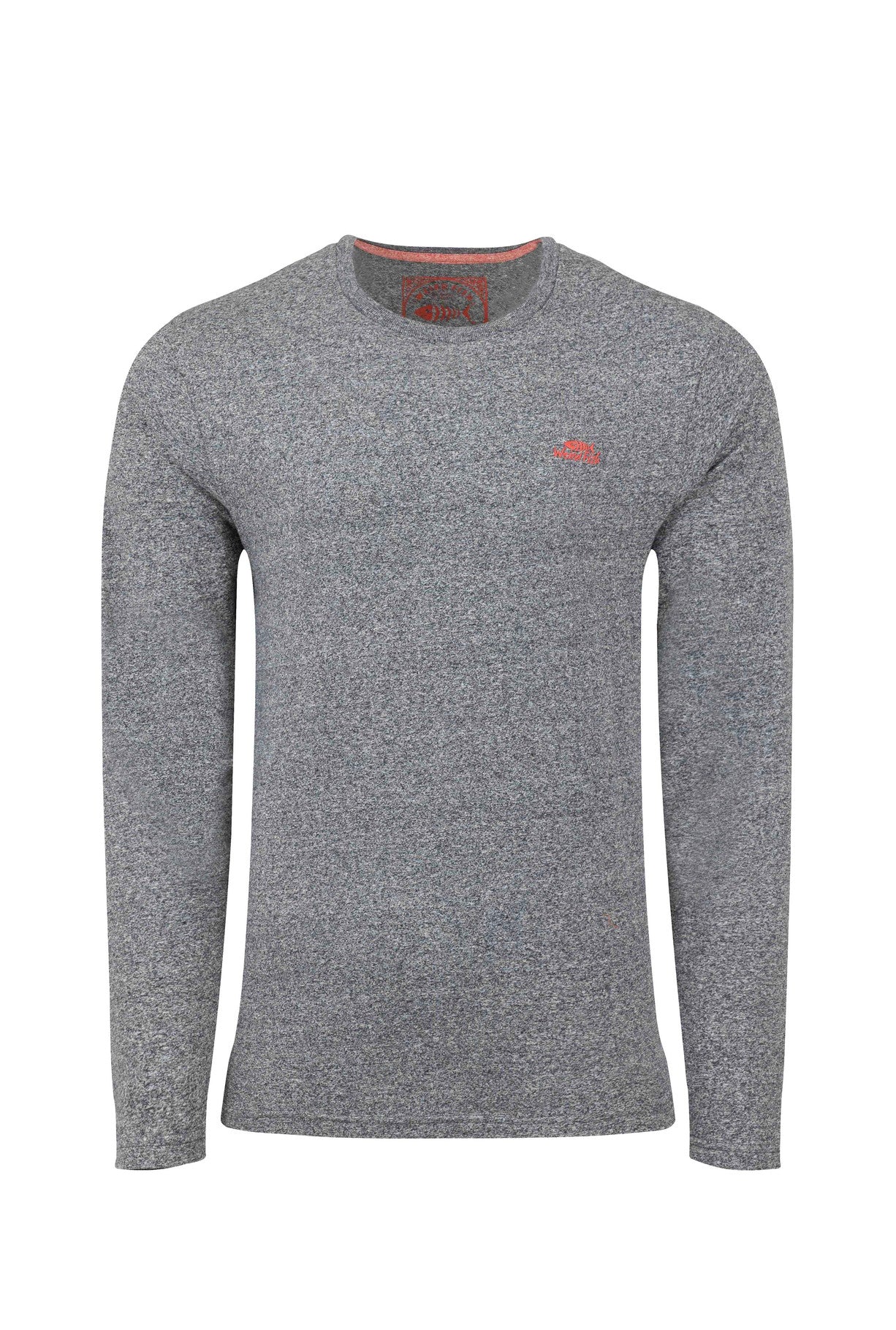 Weird Fish Fins Organic Cotton Long Sleeve Tee Ebony