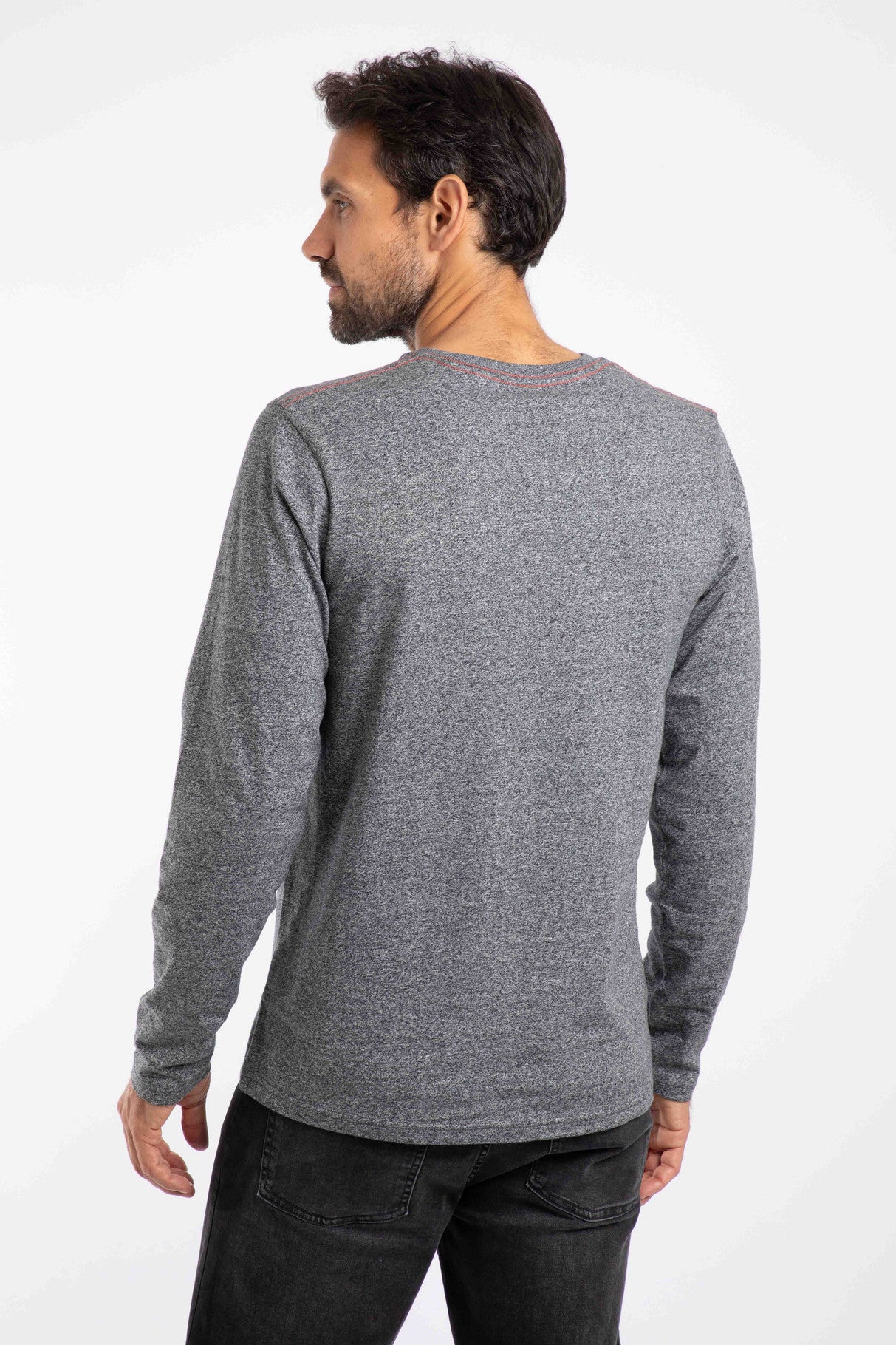 Weird Fish Fins Organic Cotton Long Sleeve Tee Ebony