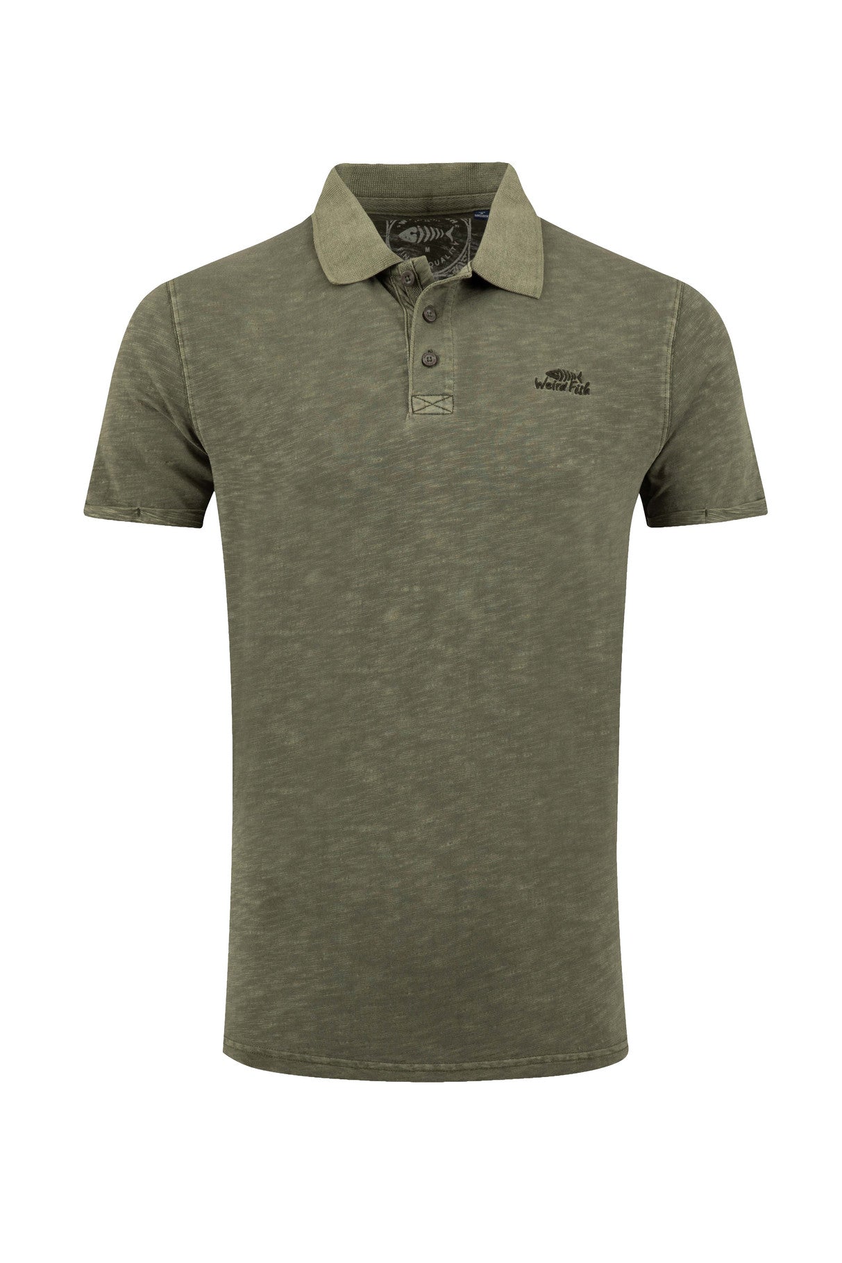 Weird Fish Indy Polo Shirt Olive