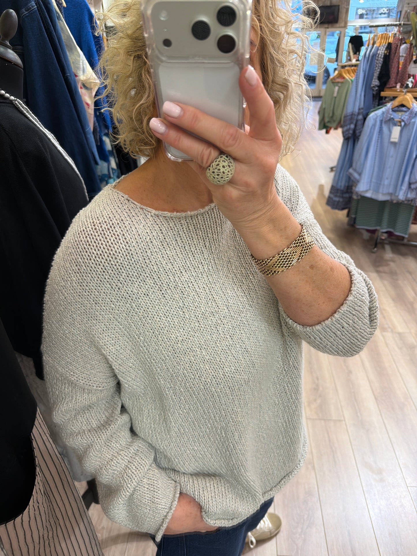 Neirami Boatneck Sweater Alloro