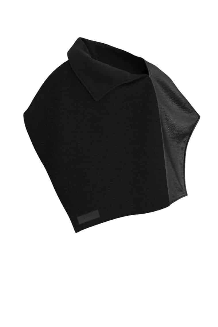 Elsewhere Reversable Poncho Black