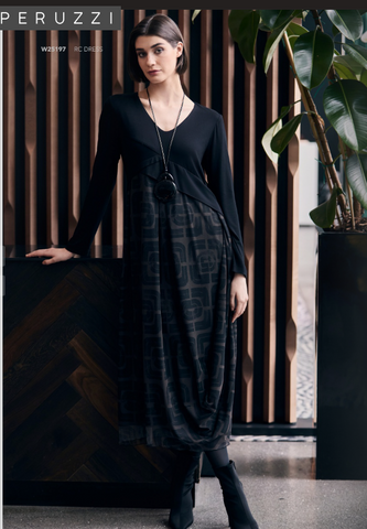 Peruzzi Rouched Hem Dress