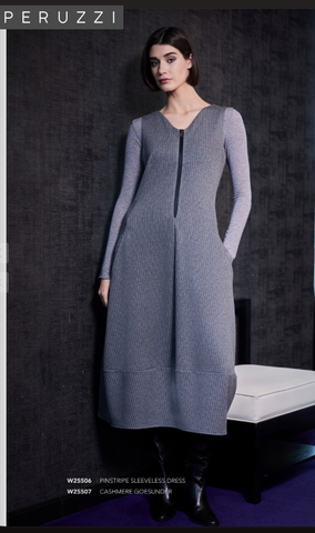 Peruzzi Pinstripe Sleeveless Dress