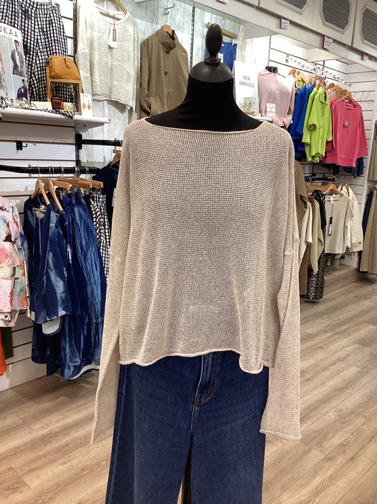 Lotus Eaters Lak 06 Knit Top Beige