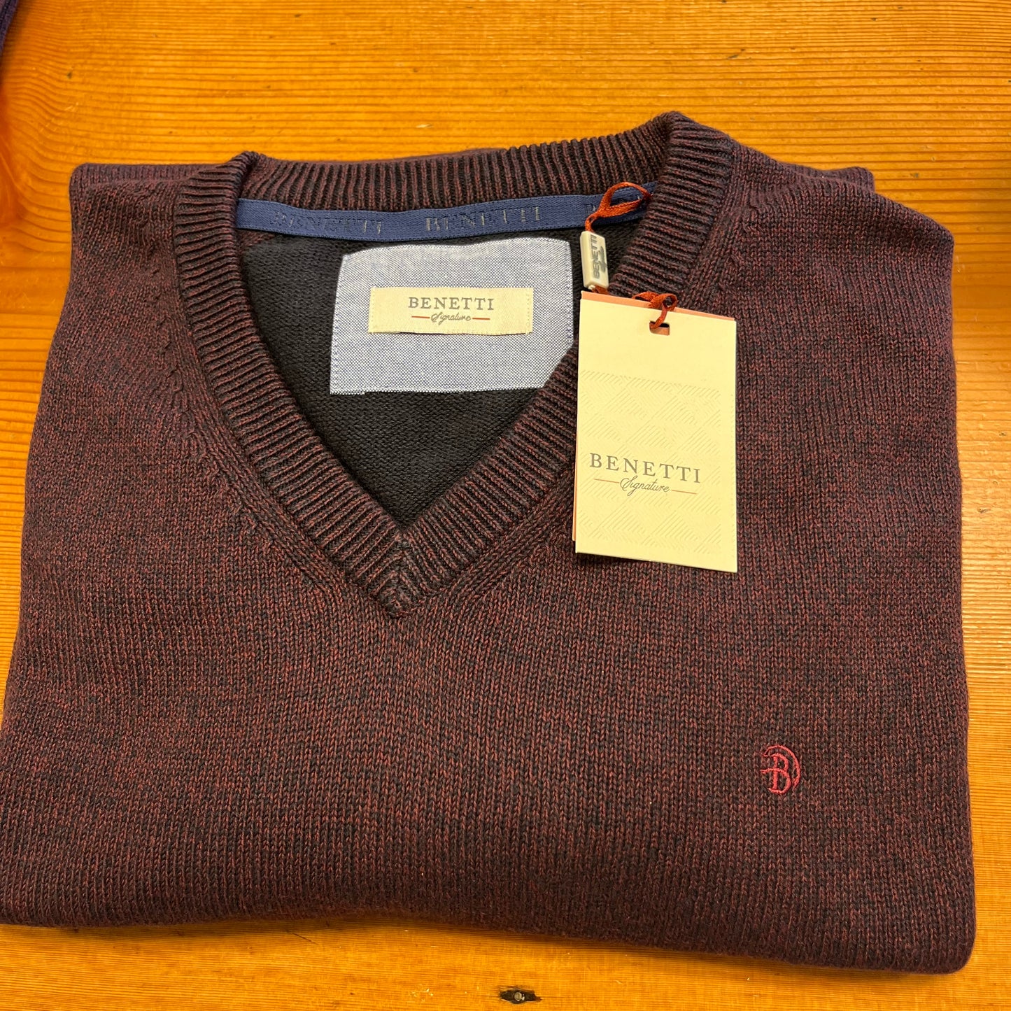Benetti Brosna V-neck-Bordo