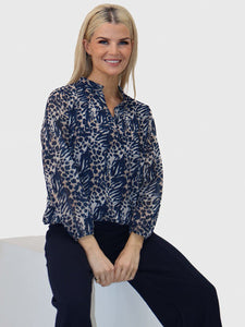 Kate & Pippa Bella band top Navy