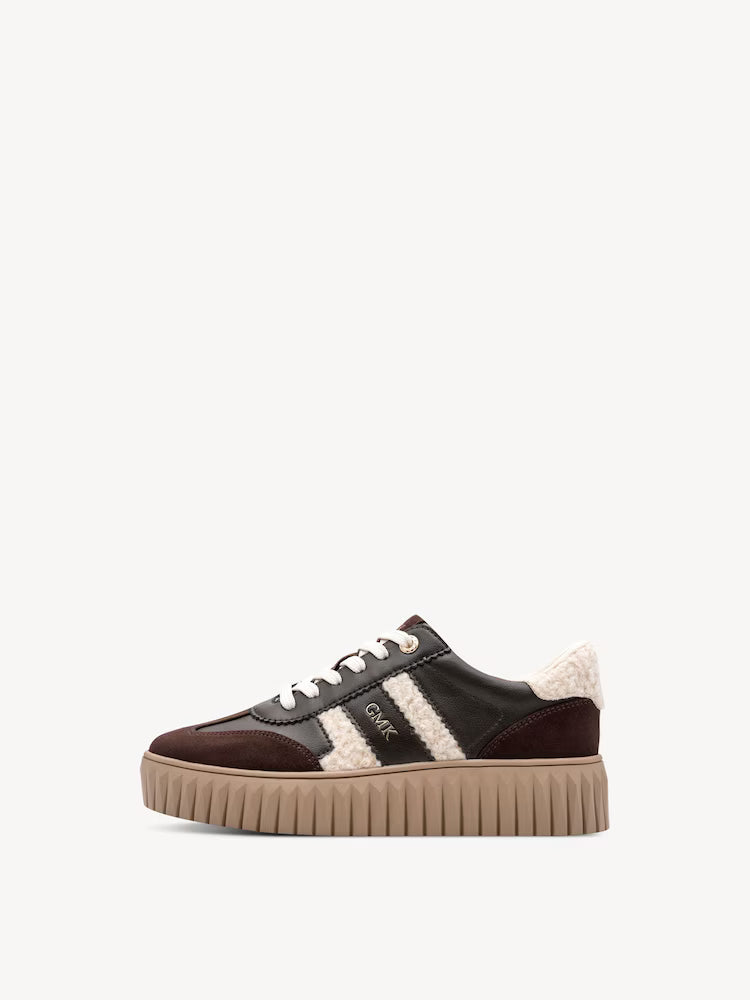 Marco Tozzi Platform Trainers Mocca