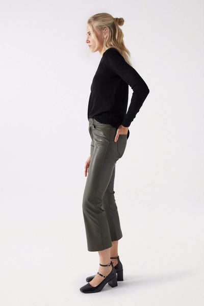 Salsa Slim Destiny Nappa Push Up Cropped Trousers