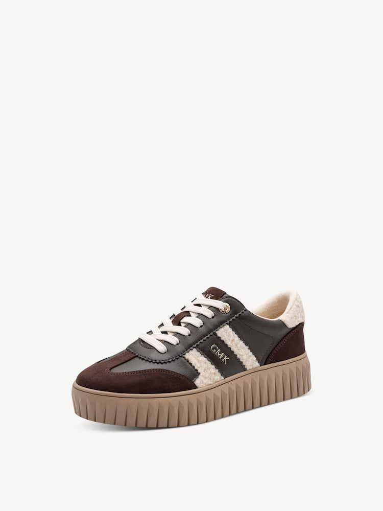Marco Tozzi Platform Trainers Mocca