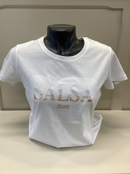Salsa T-Shirt with branding White