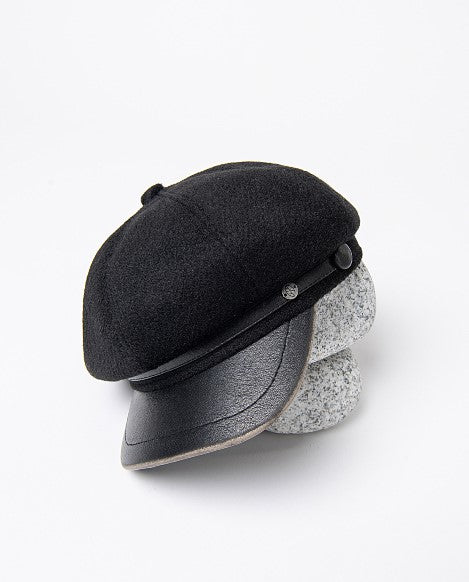 Surkana Newsboy Cap Black