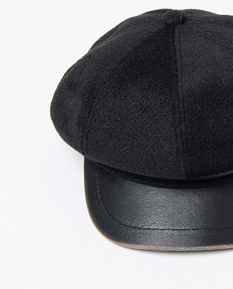 Surkana Newsboy Cap Black