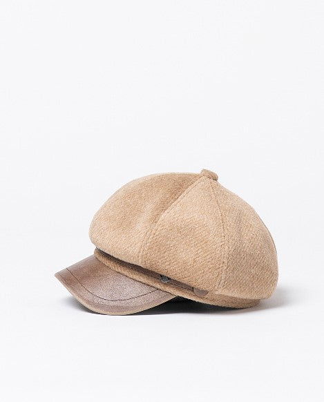 Surkana Newsboy Cap Ecru