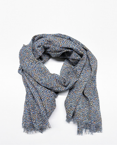 Surkana Print Scarf Blue