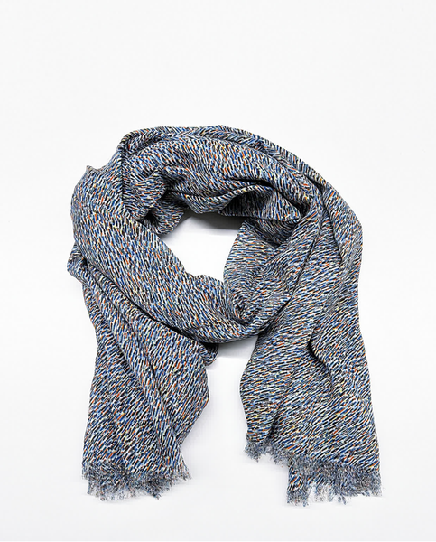 Surkana Print Scarf Blue
