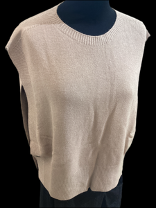 Art Gilet Knit Taupe