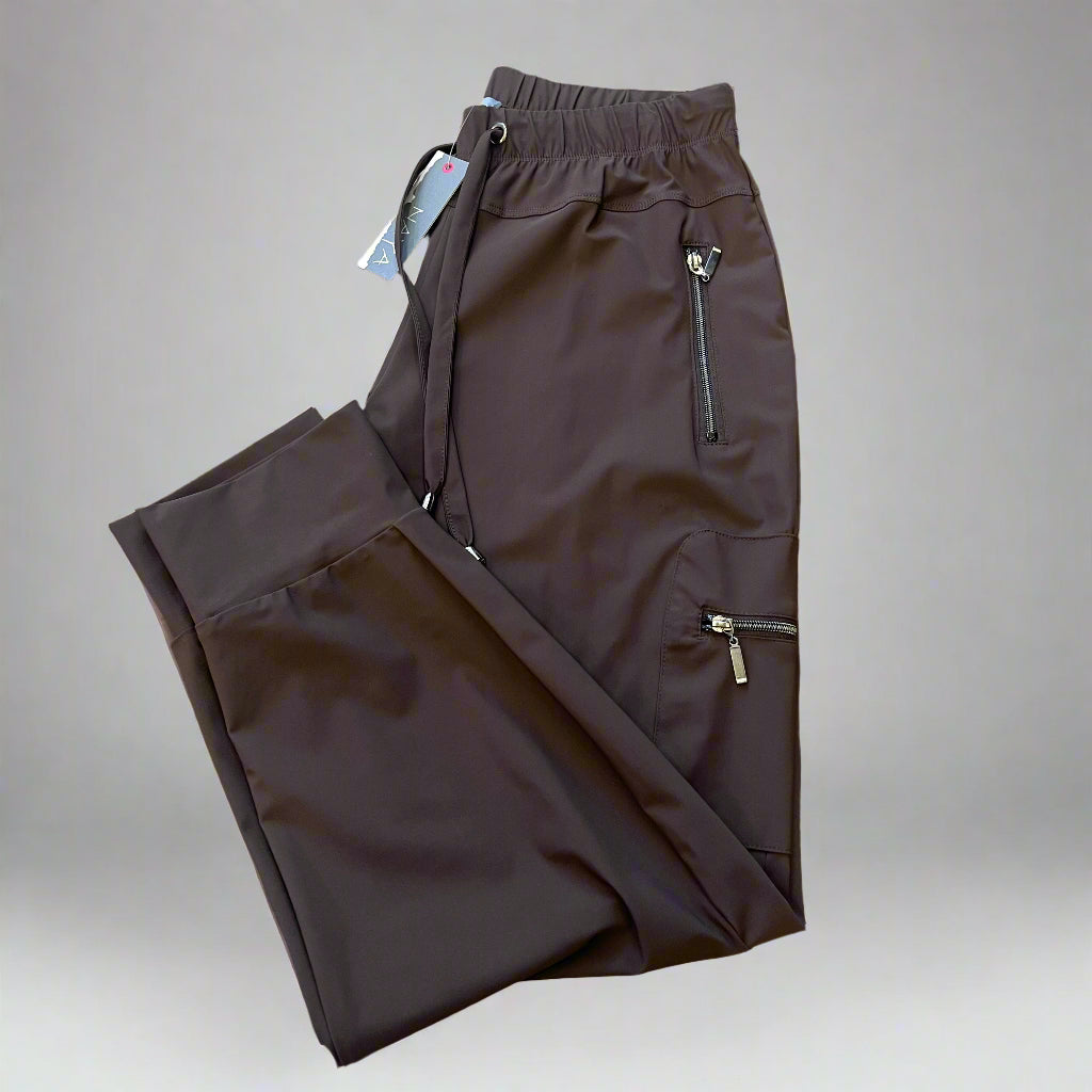 Naya Drawstring Tuck Trouser Cocoa