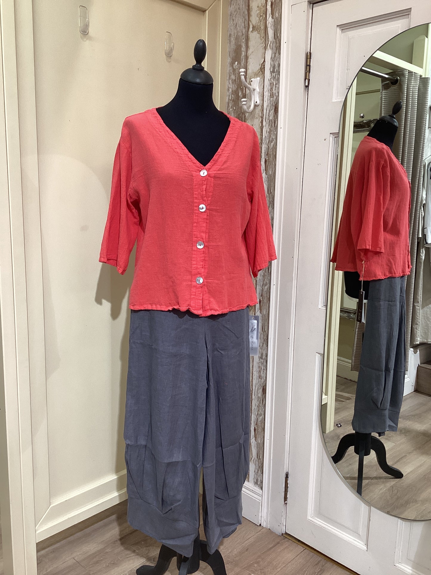 ABACA Ronie Short Jacket Candy