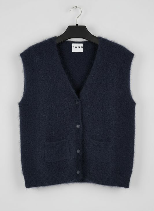 TWNS Castlerock sleeveless Cardigan Navy