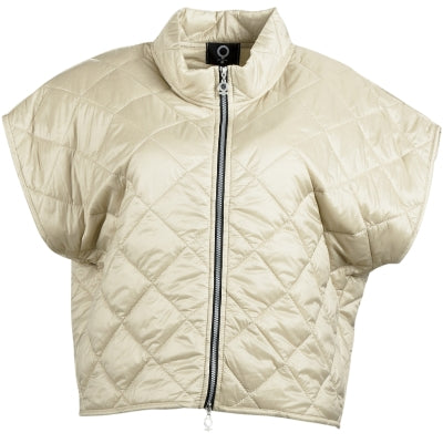 My Soul Quilted Zip Jacket Off White