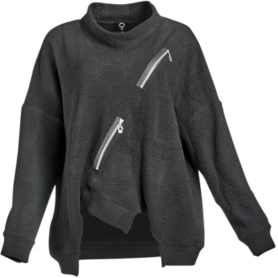 My Soul Double Zip Top Black