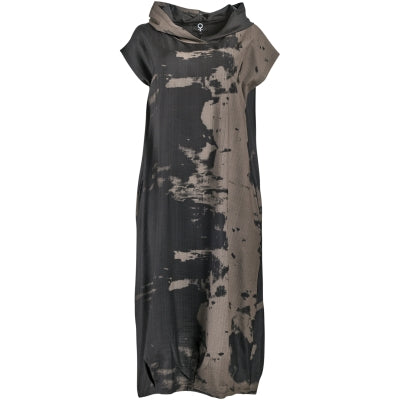My Soul Print Dress Black/Brown