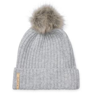 Marta Du Chateau Pompom Hat- Grey