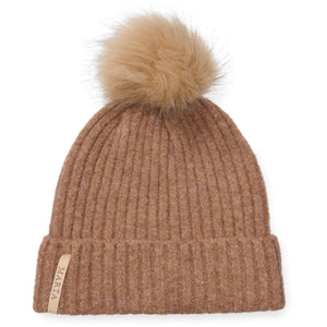 Marta Du Chateau Pompom Hat- Brown