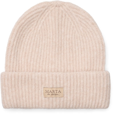 Marta Du Chateau Rib Beanie Hat- Beige