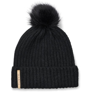 Marta Du Chateau Pompom Hat- Black