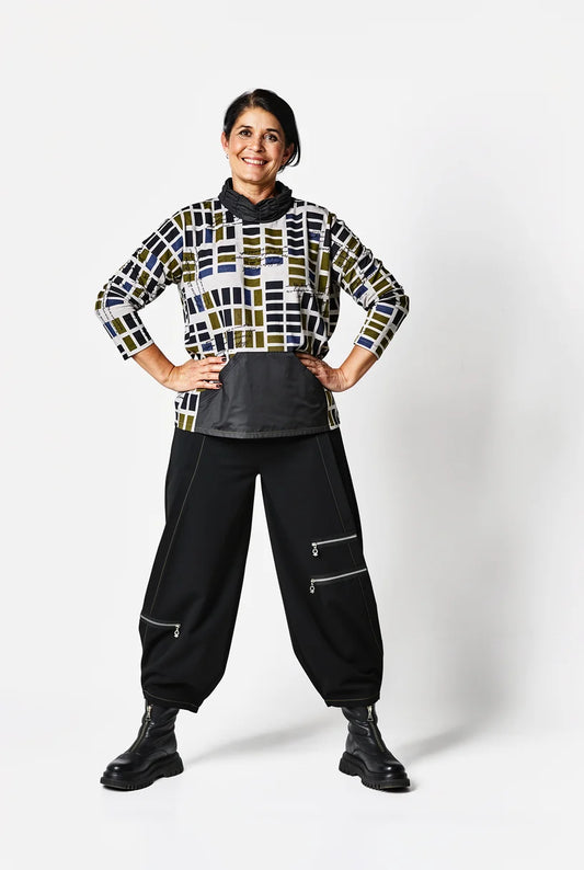 My Soul Stretch Zip Trousers Black