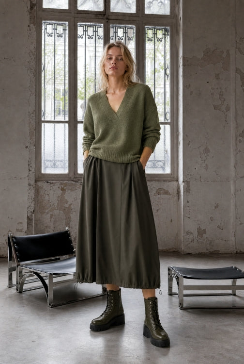 Jane Lushka V-neck melange pullover
