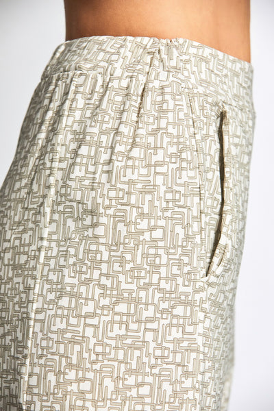 Peruzzi Tech Print Slouch Trouser