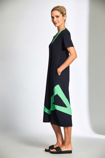 Peruzzi colour block Triangles Dress
