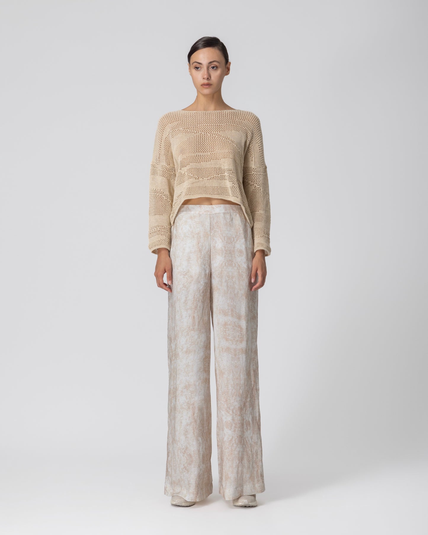 Lotus Eaters Lak 14 Knit Top Beige
